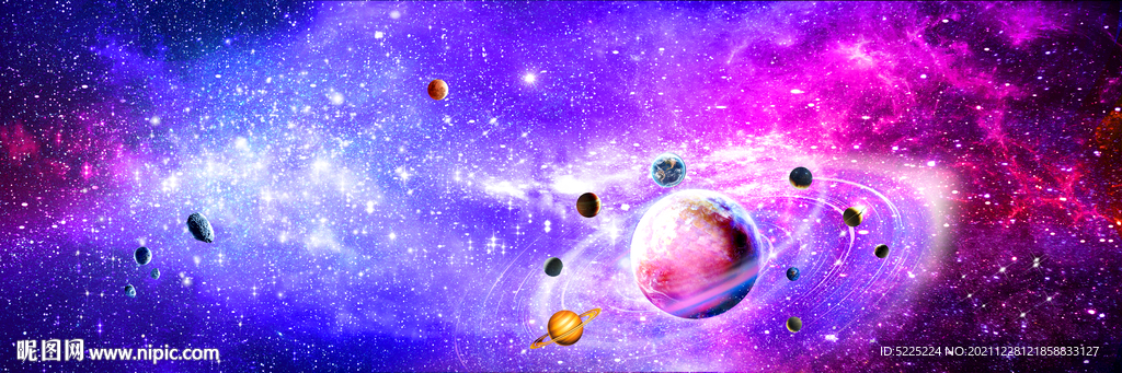 紫色星空