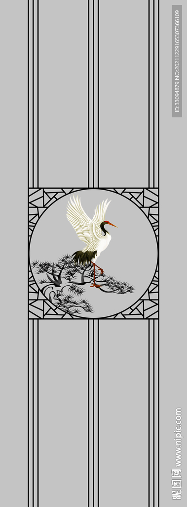 高清分层透明底平开门打印图