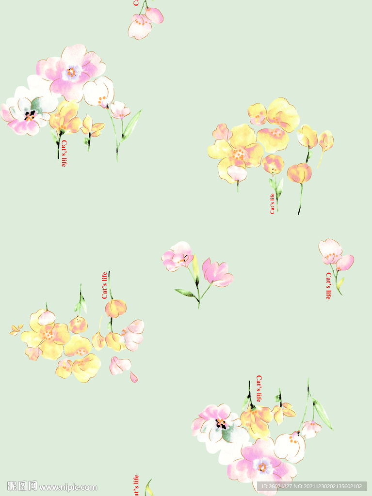 小清新数码印花