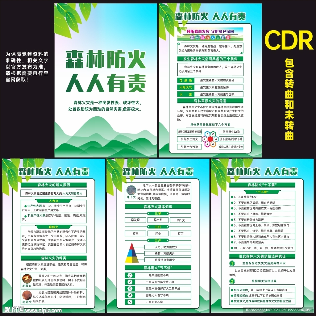 森林防火宣传挂图