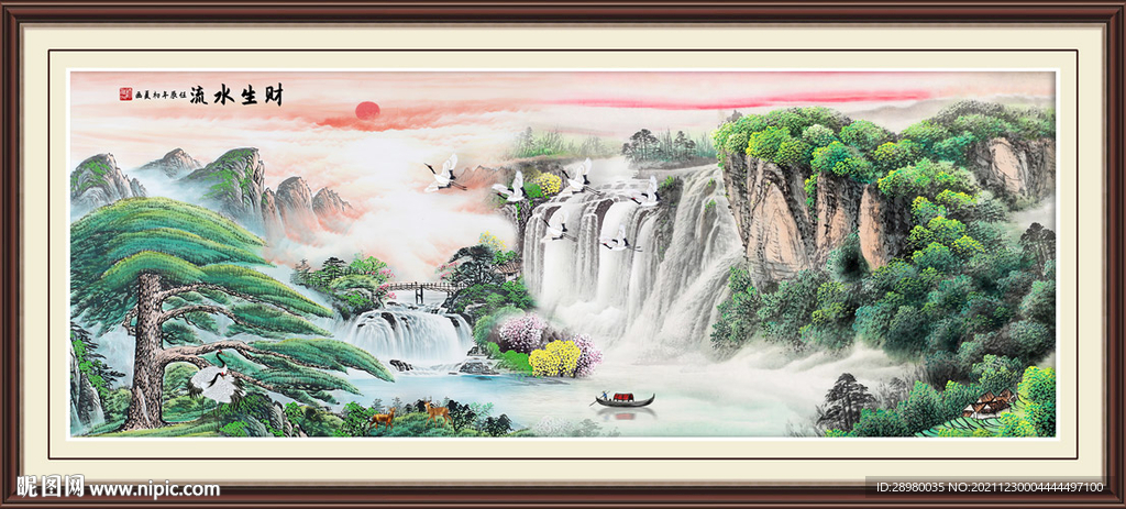 中式山水装饰画