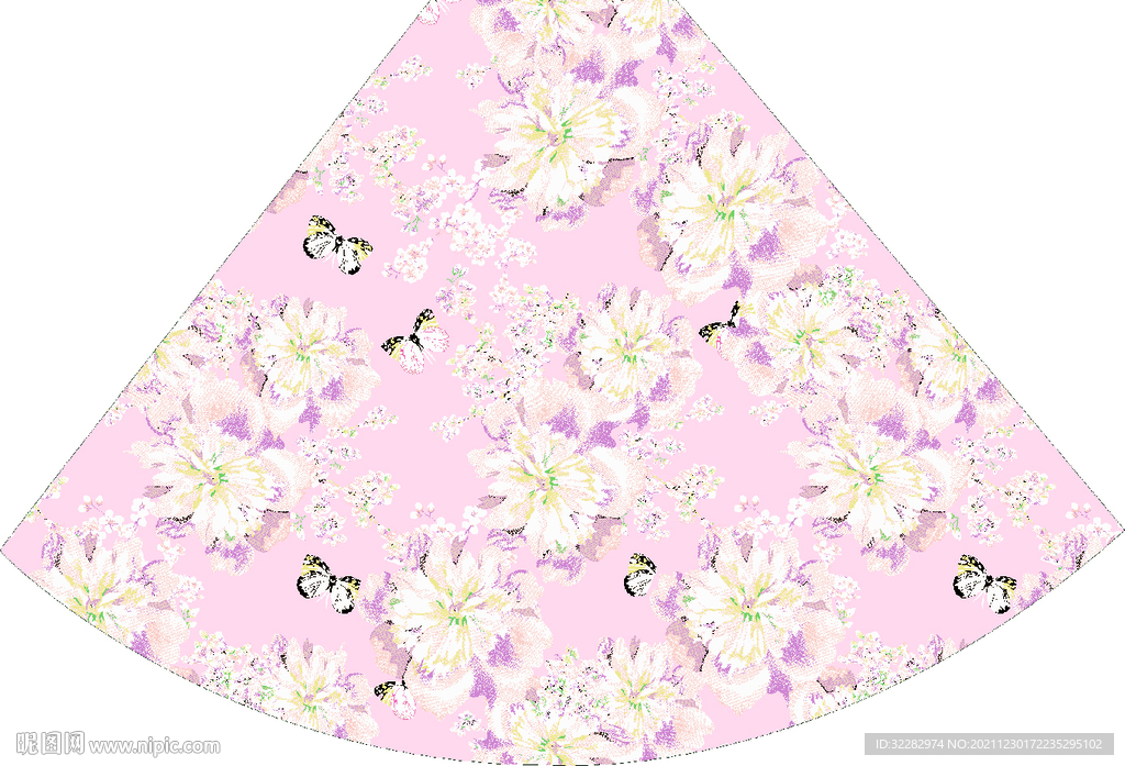 定位裙子花