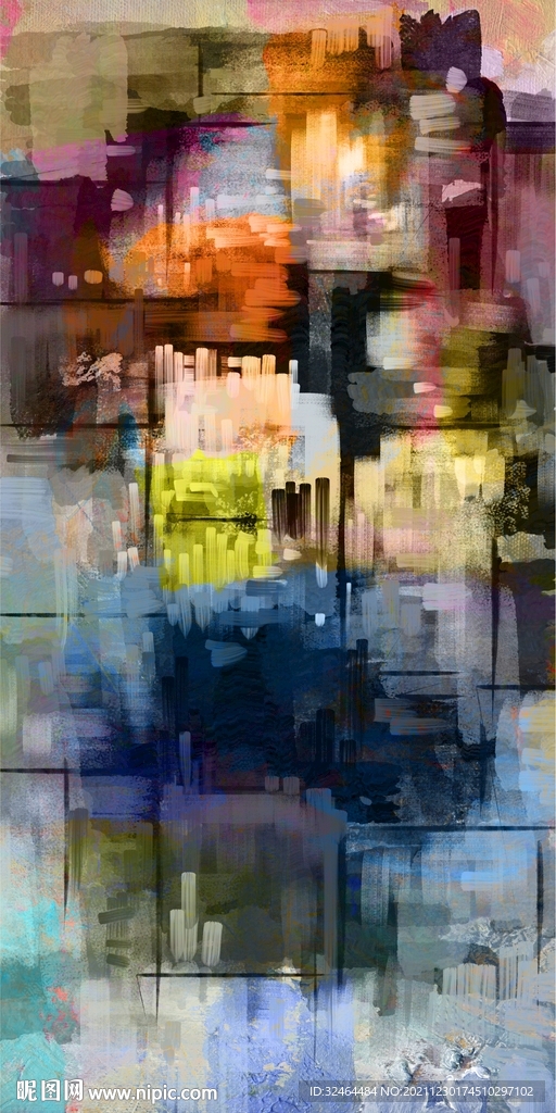 高端抽象艺术油画