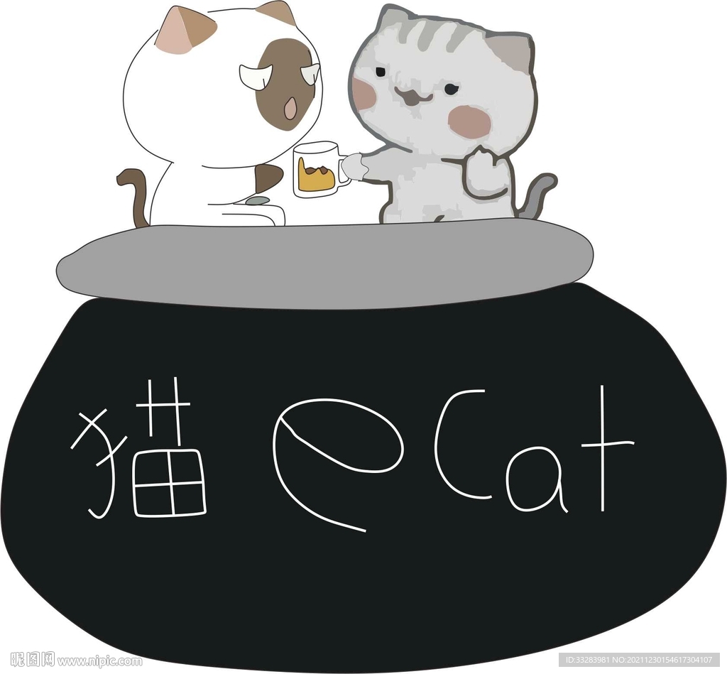卡通小猫咪