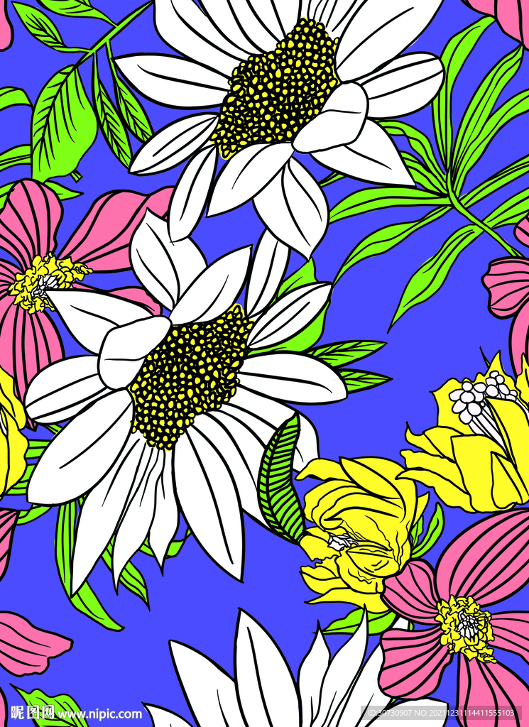 手绘向日葵