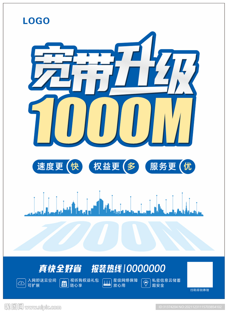 宽带升级1000M