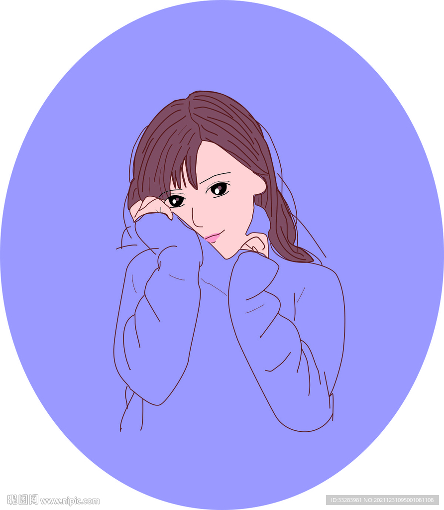 穿毛衣女孩