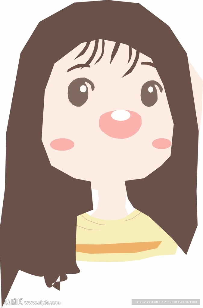 女孩自画像