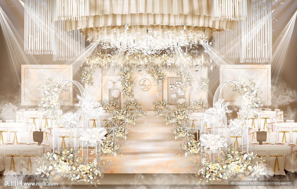婚礼 婚庆 香槟色