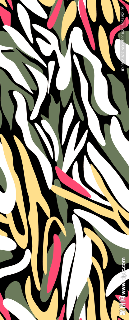 条纹豹纹数码印花