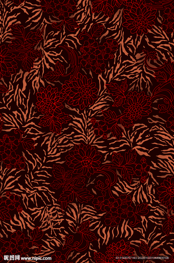 线描斑马纹