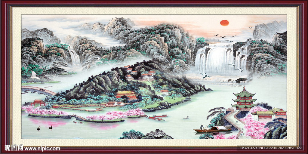 国画山水画