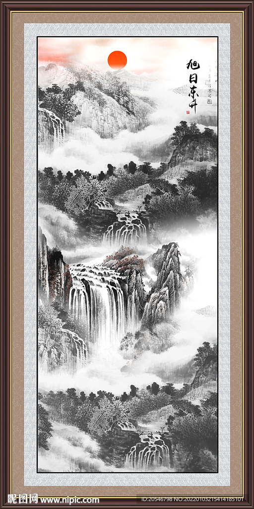 水墨山水画