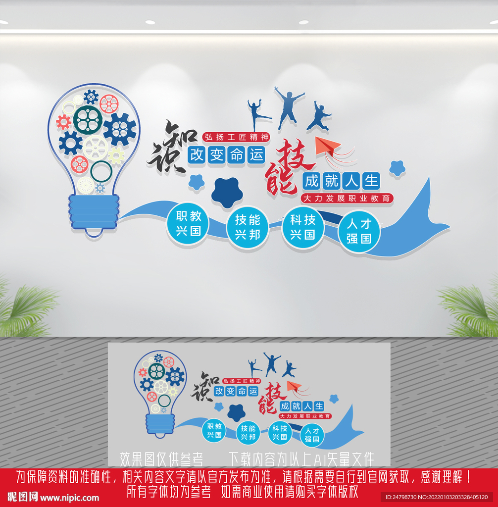职业技能文化墙