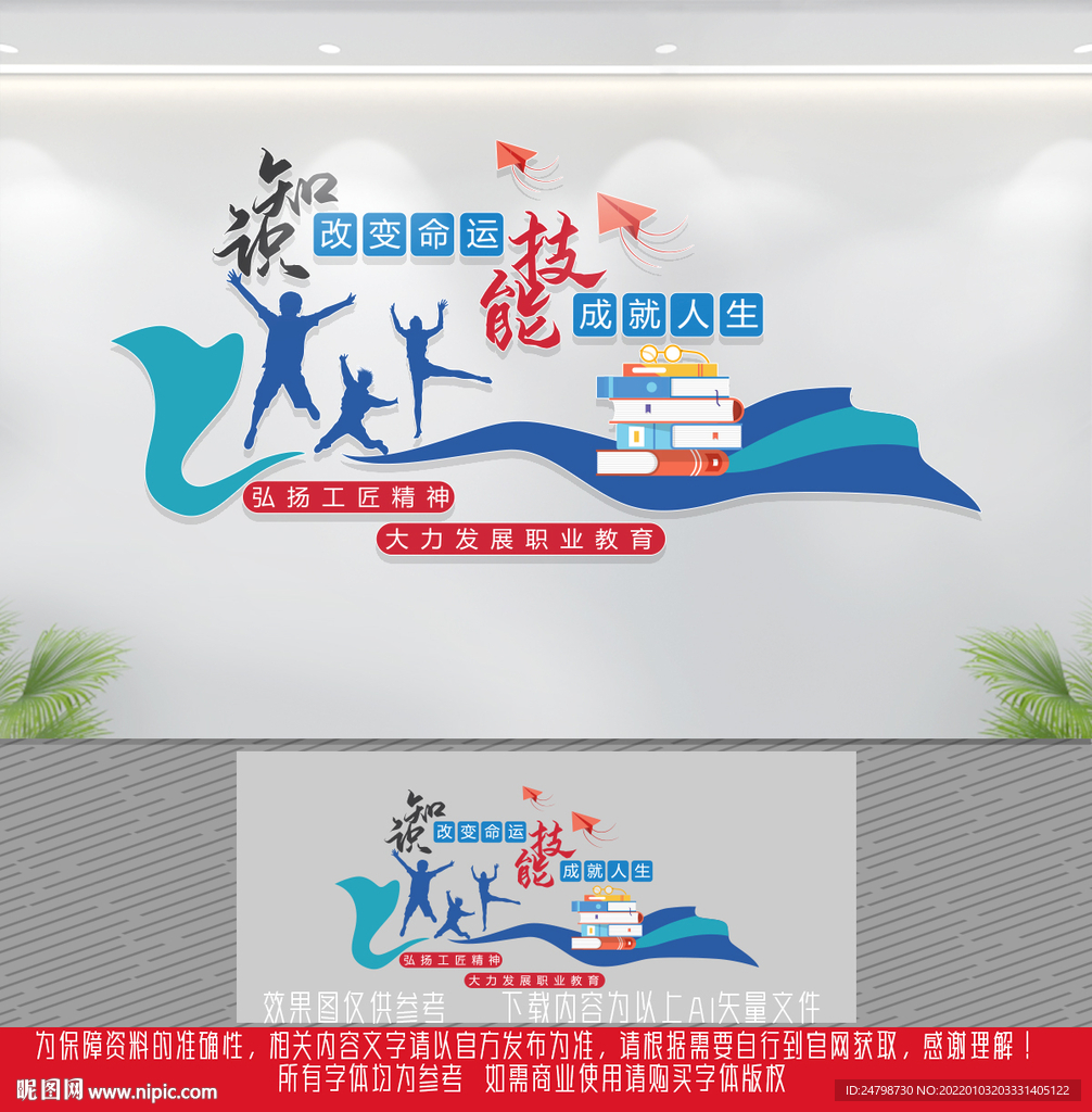 职业技能文化墙