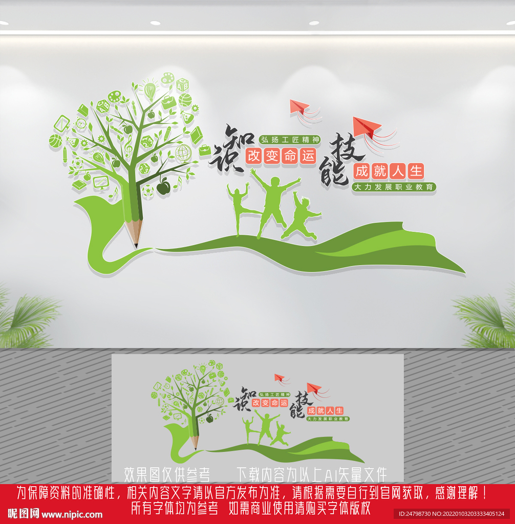 职业技能文化墙
