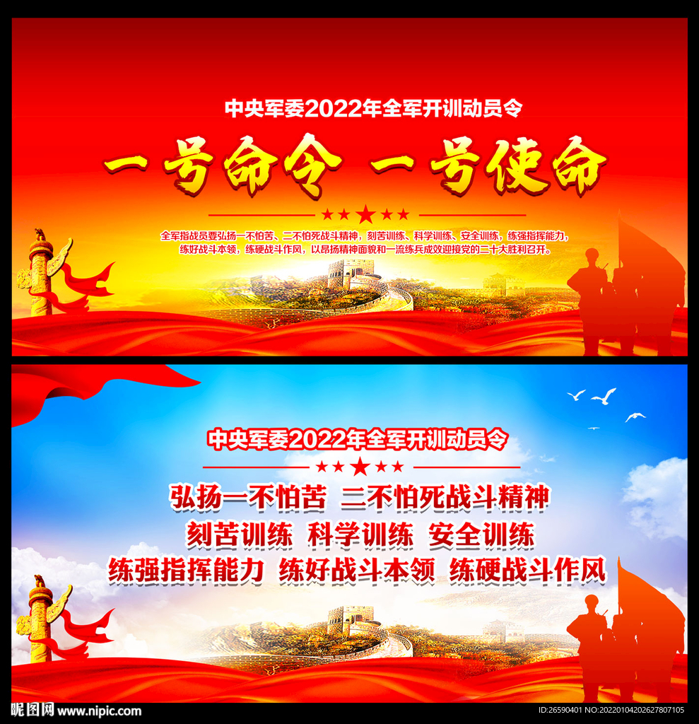 2022年全军开训动员令