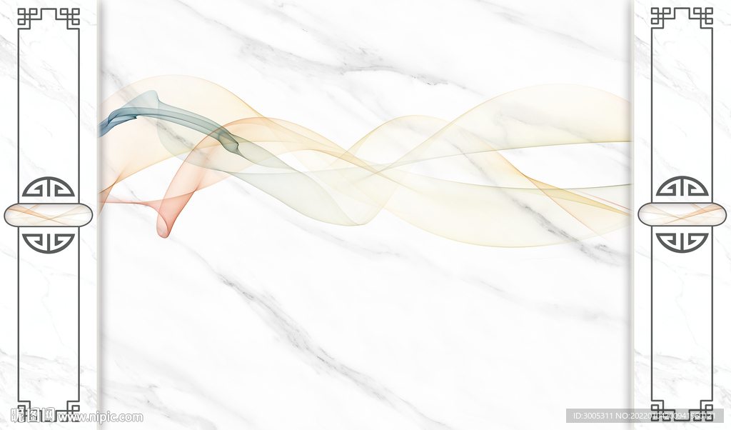 晶瓷画抽象画线条大理石纹