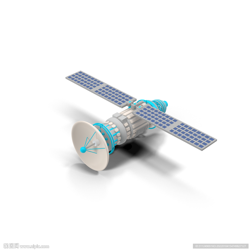 太空元素航天卫星飞船PSD模型
