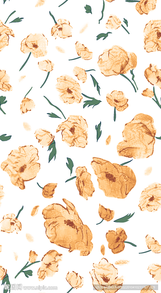 大牌  小碎花    数码印花