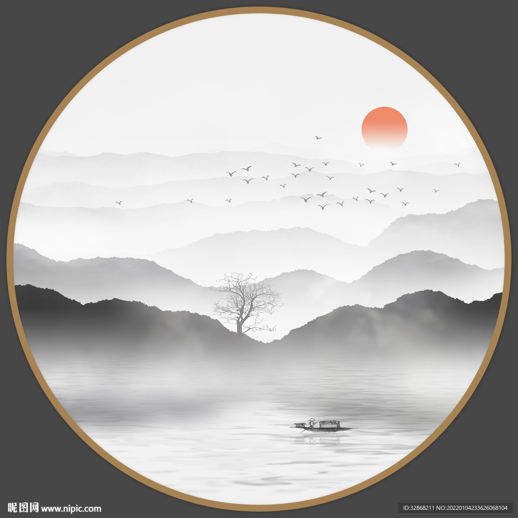新中式水墨画