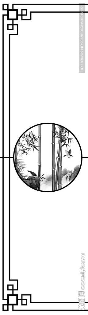 高清分层透明底推拉门打印图