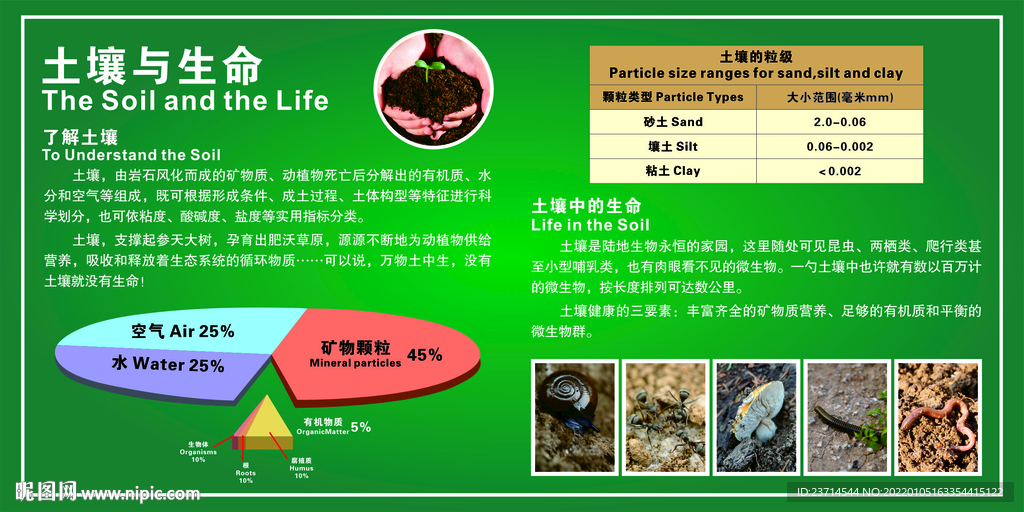 土壤与生命 土壤展板 农业展板