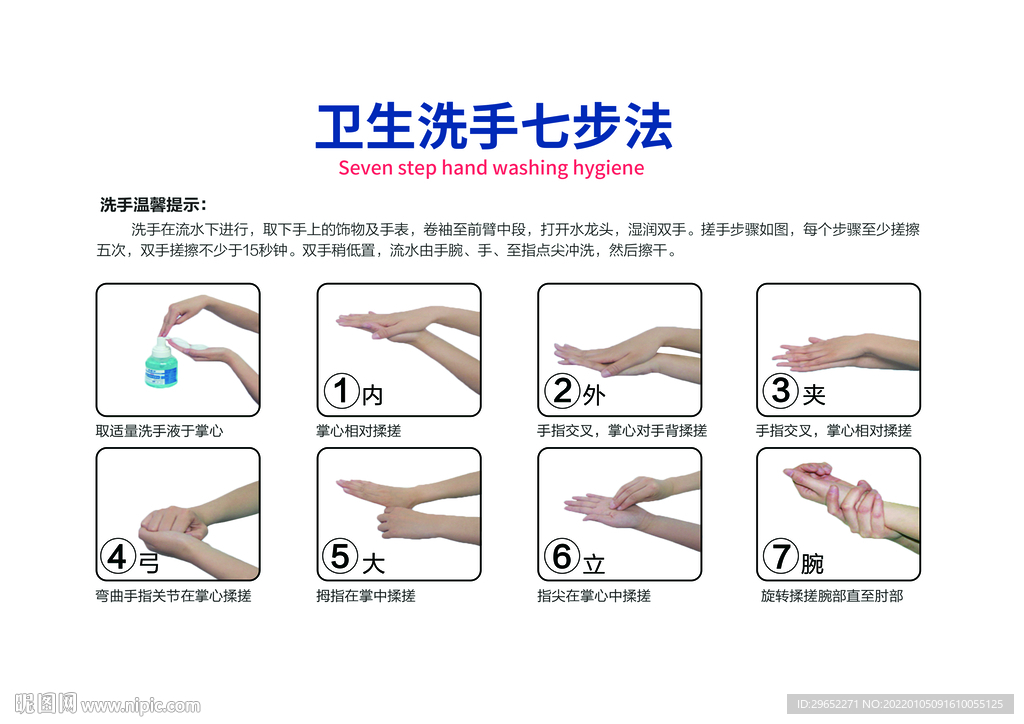 七步洗手法