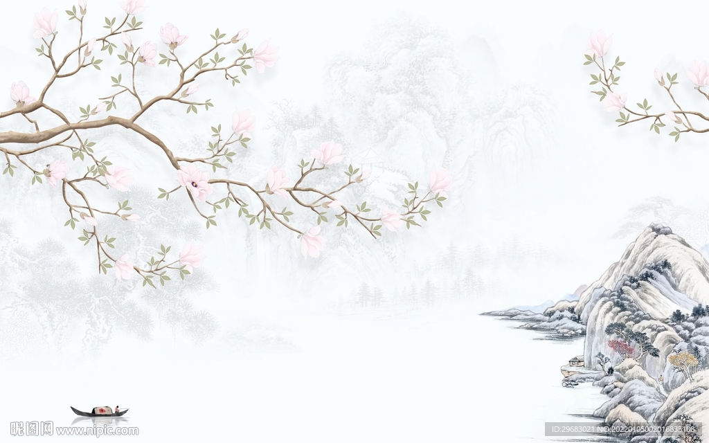 大气现代简约山水 TIF文件