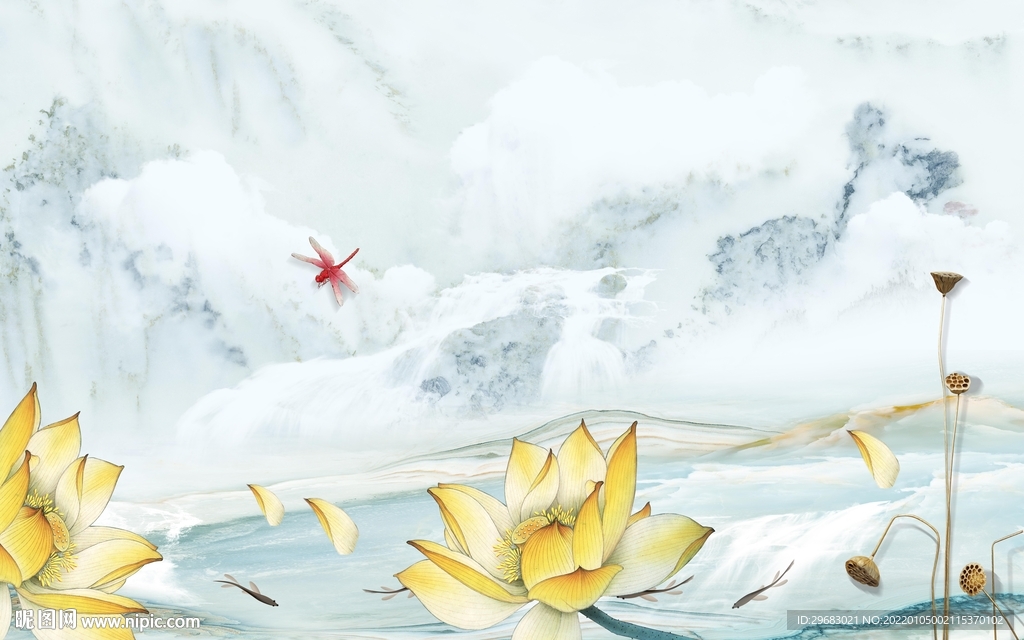 高清 现代简约山水 TIF文件