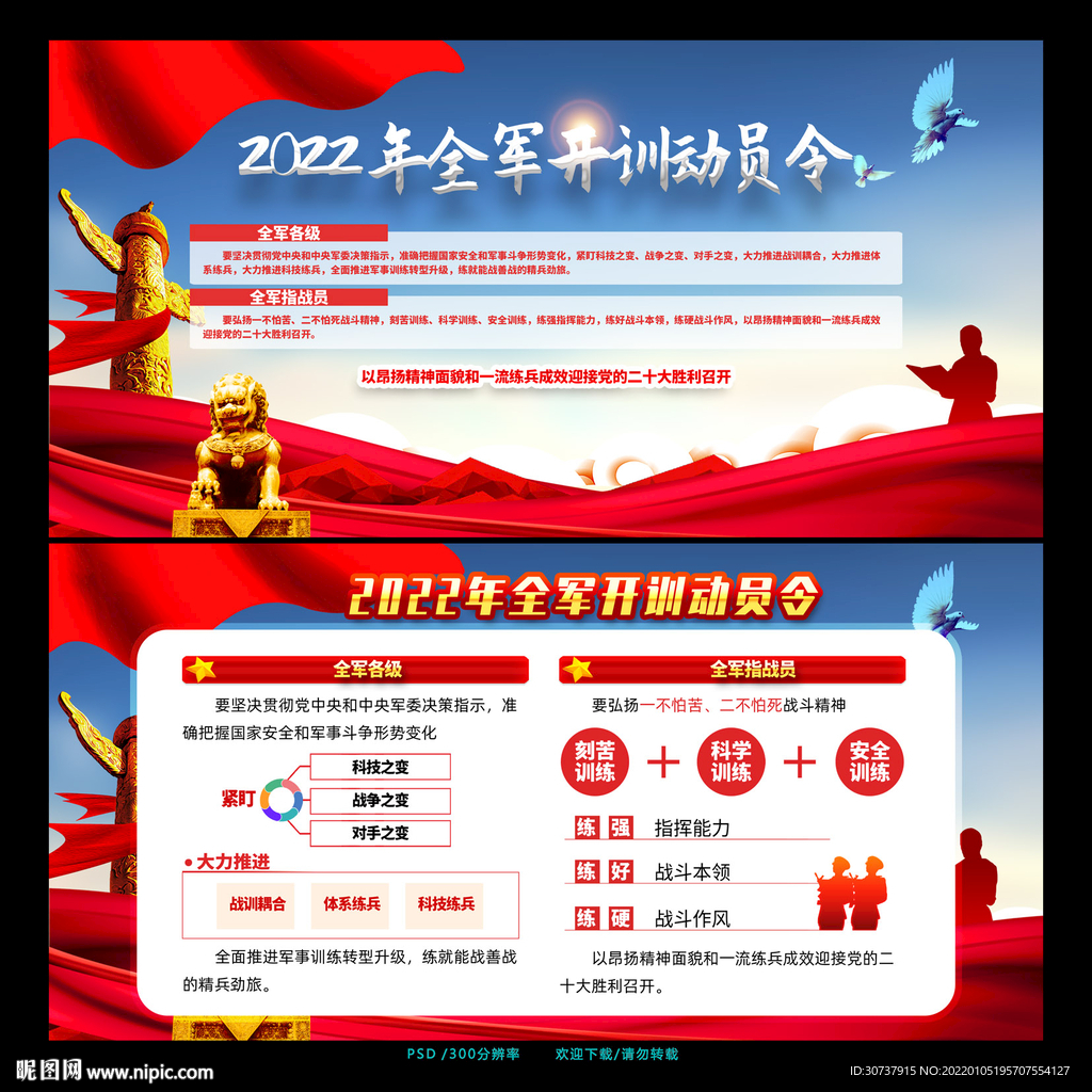 2022年全军开训动员令