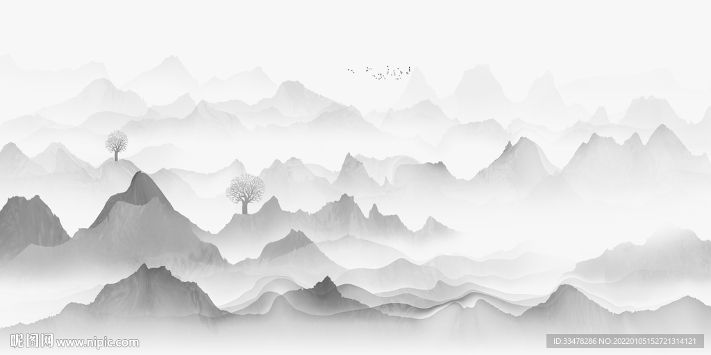 意境山水画
