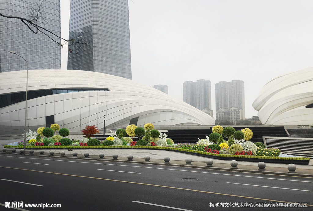 花坛花境景观设计效果图