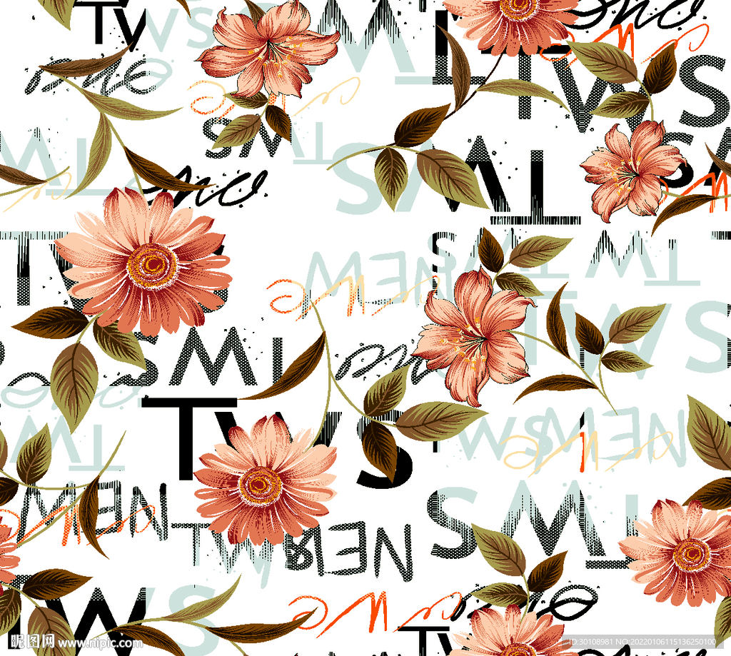 字母 花