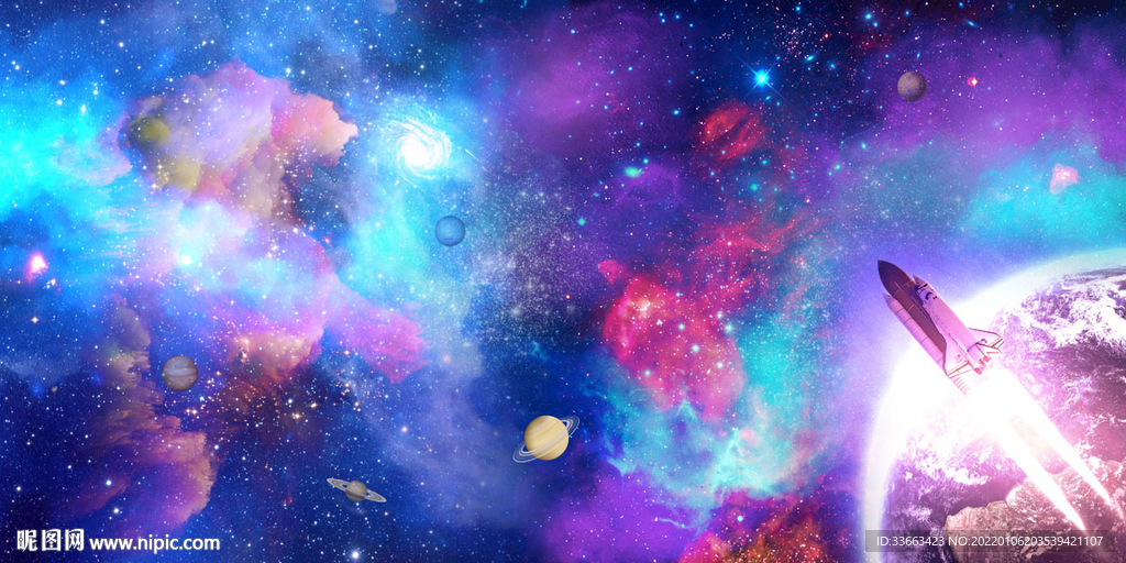 太空探索科技背景