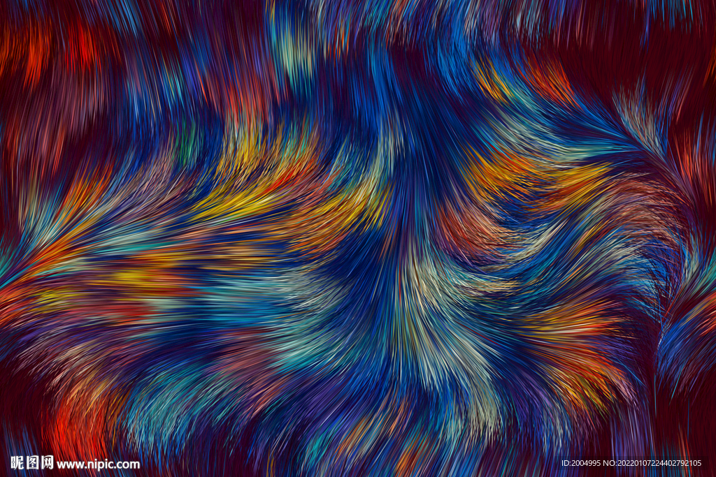 动感线条毛发纹理