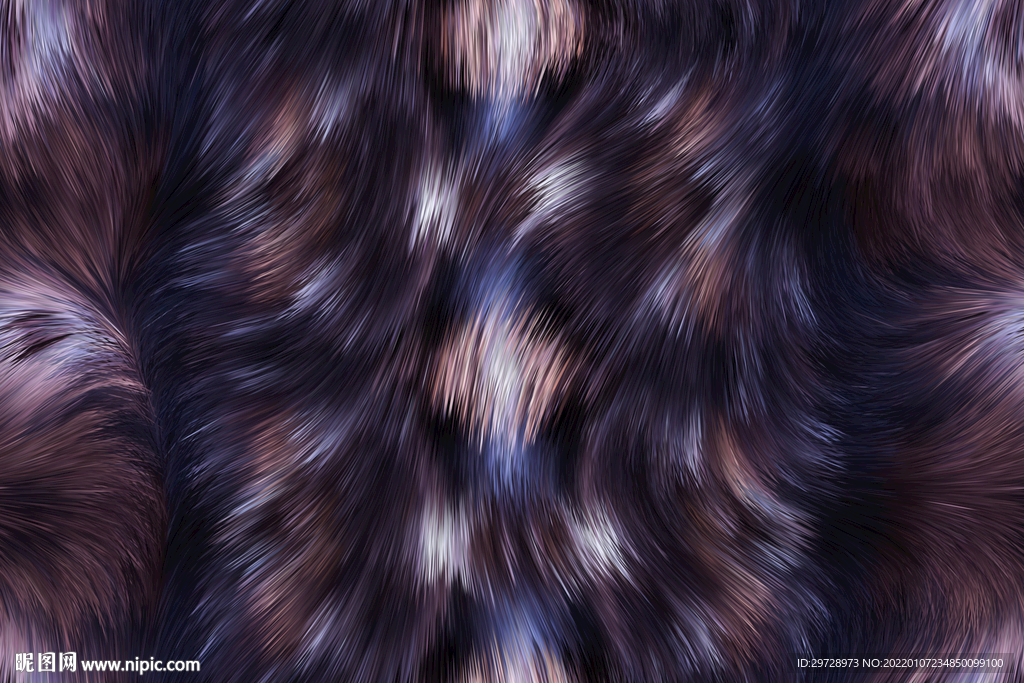 抽象毛发线条