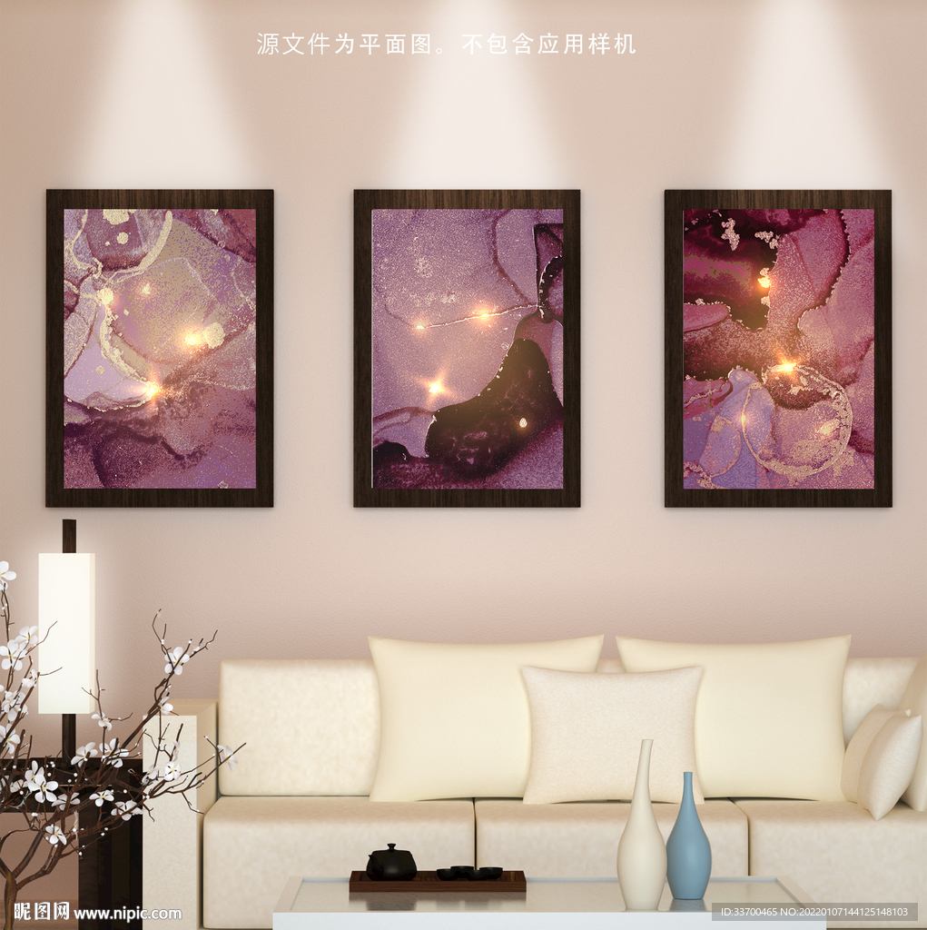 金色抽象画