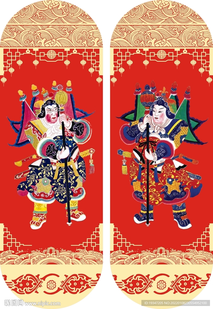 年画门神图片