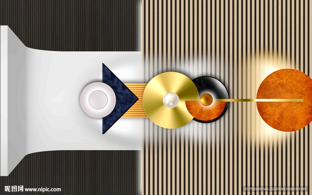 现代简约背景墙