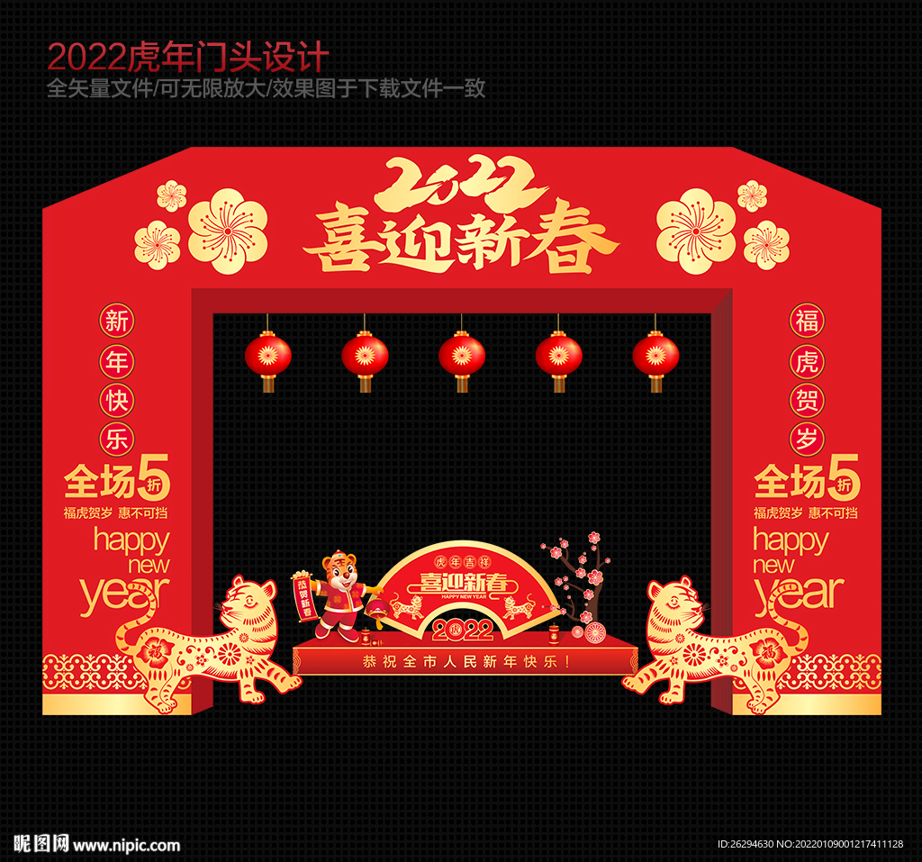 虎年门头