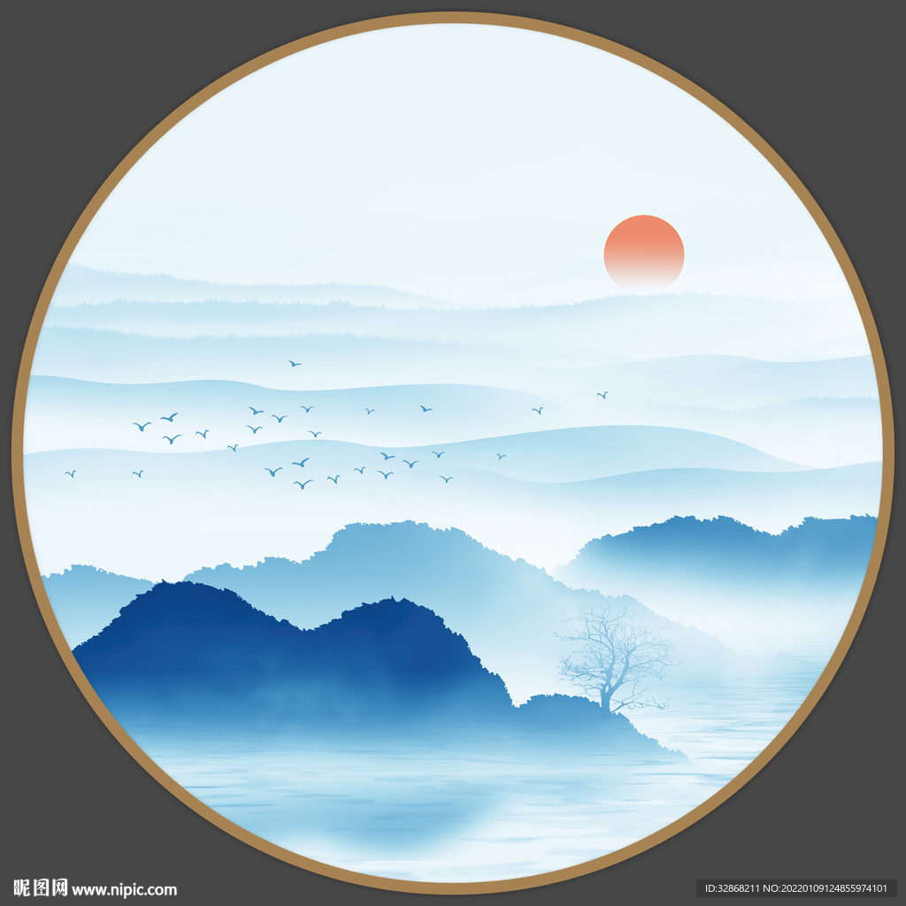 玄关水墨画