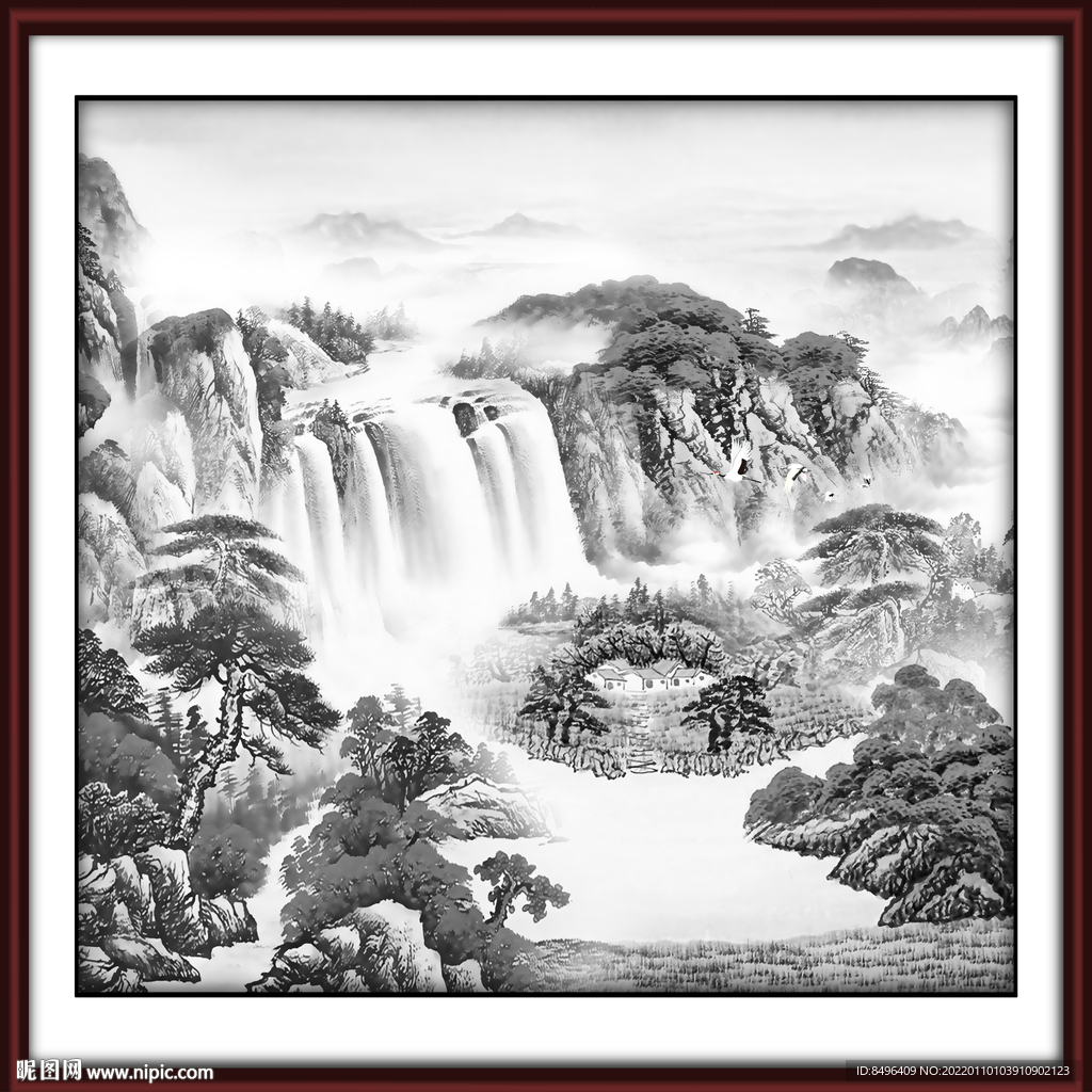 水墨山水画