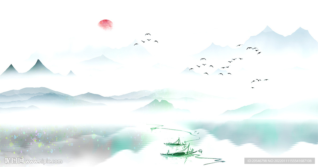 巨幅山水画