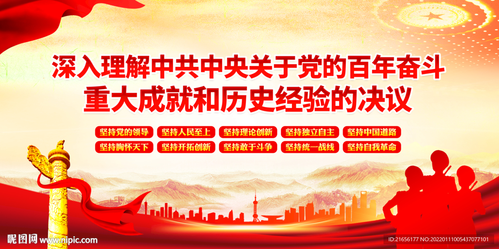 第三个历史决议展板