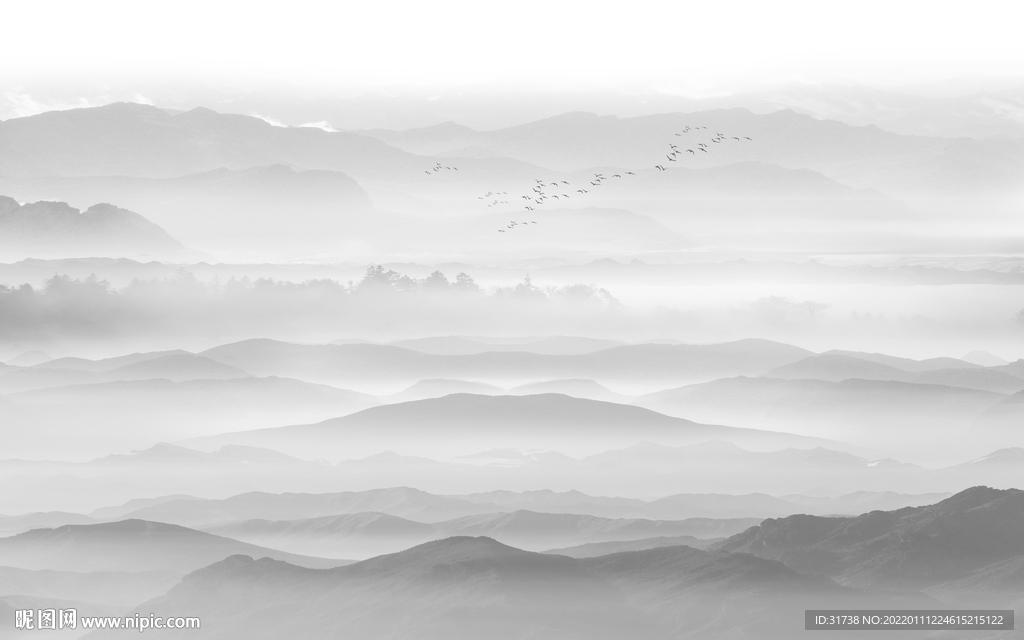 抽象山水画