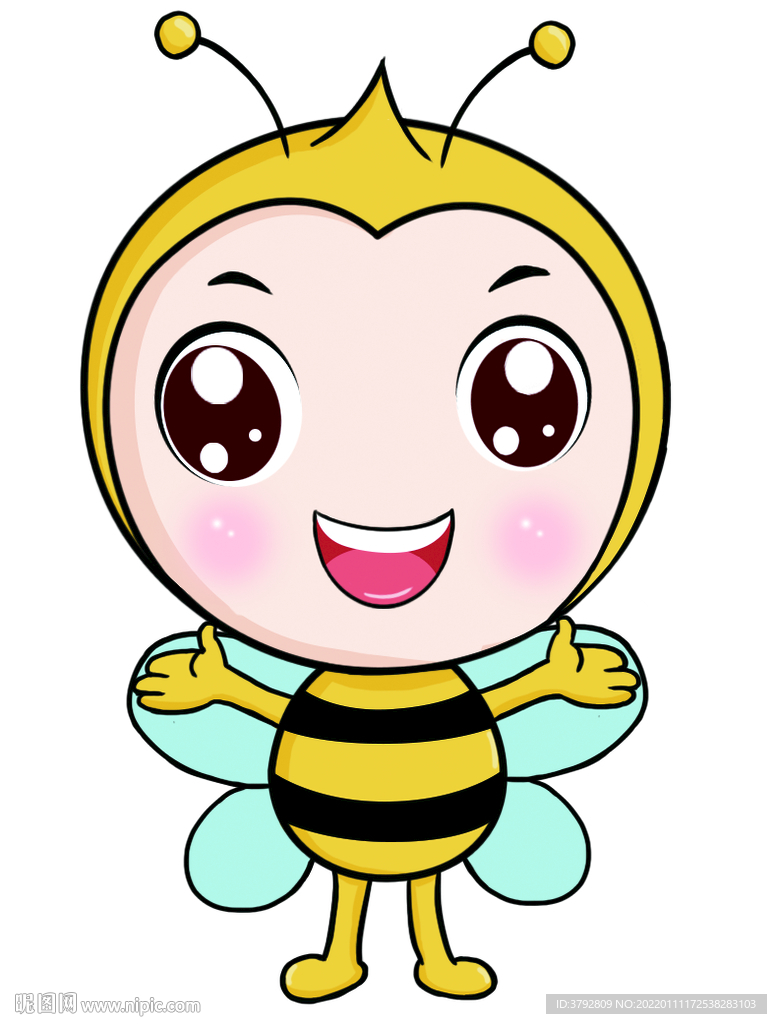 蜜蜂的样子 漫画图片
