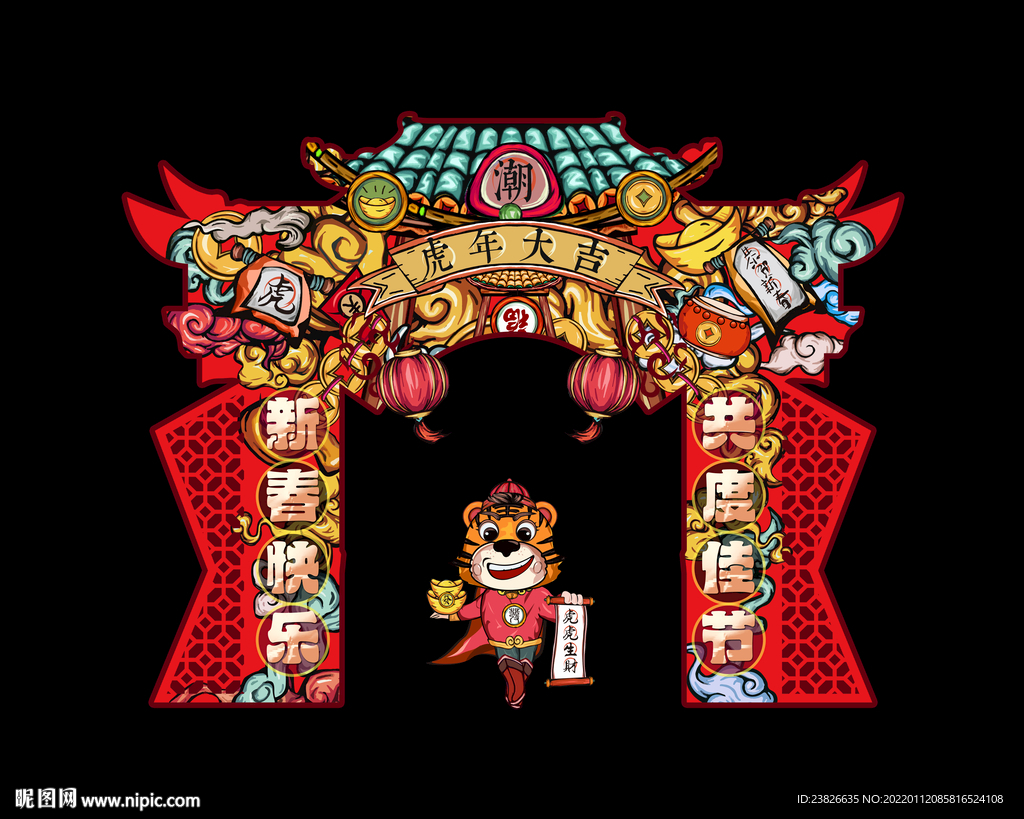 虎年门头