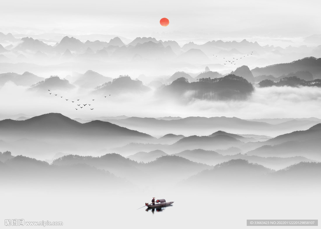 新中式山水画