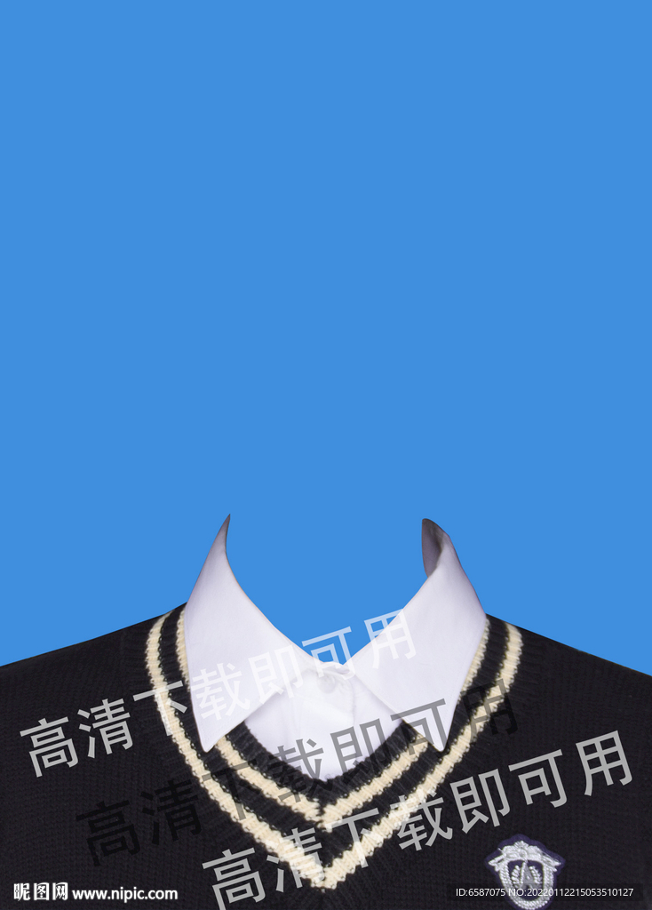女士证件照衬衫毛衫韩版学生图片